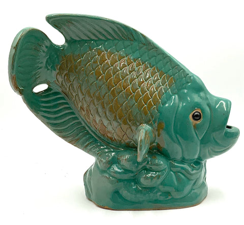Ceramic Fish with Turquoise Glaze