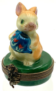 Limoges Porcelain Bunny Trinket Box