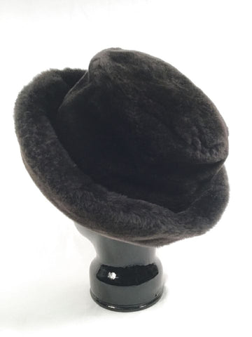 LENORE MARSHALL Vintage Black Sheared Beaver Hat
