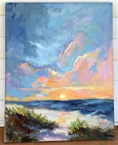 "Boca Beach", Oil on Canvas