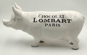 White Ceramic French Pig