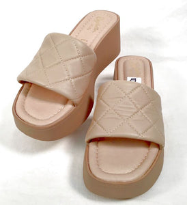 SEYCHELLES Nude Leather High Note Sandals 8