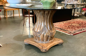 Glass Top Foyer Table