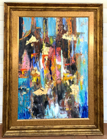 "City Lights", Oil on Canvas