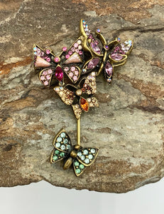 Jay Strongwater Butterfly Multi-color Pin