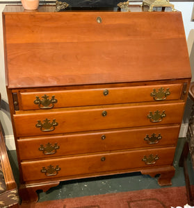 Vintage Wood Secretary with Fold Out Desk