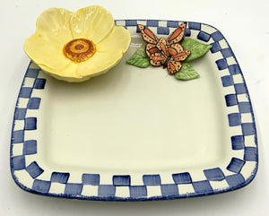 Handpainted Signed Appetizer Platter