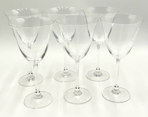 Set/6 Crystal Wine Goblets