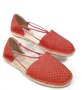 EILEEN FISHER Chili Peforated Suede Espadrille Lee Flats 9