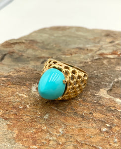 14kt Gold & Turquoise Ring
