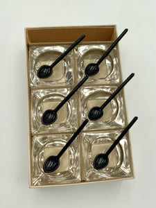 Boxed Set/12 Salt Cellars with Spoons