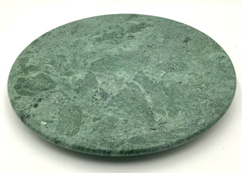 Round Green Marble Lazy Susan