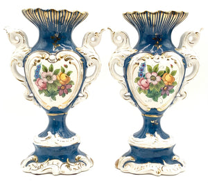 Pair of Vintage Porcelain Italian Urns