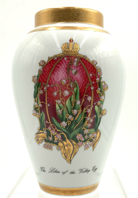 Faberge Lilies of the Valley Porcelain Vase