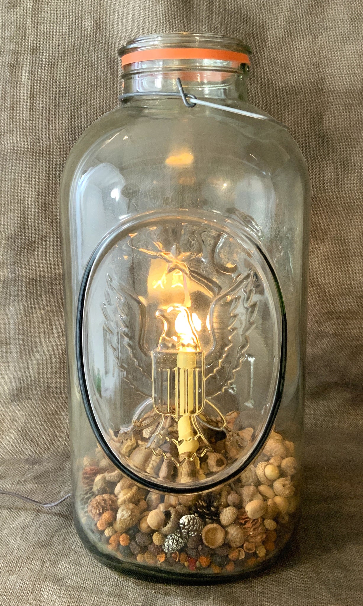Extra Large Mason Jar Candle Lamp – shop.goboardoftrade