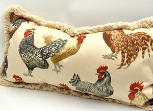 NEW! Custom Rooster Throw Pillow