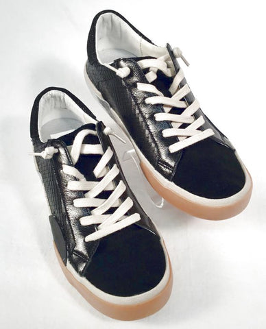 DOLCE VITA Onyx Emboseds Leather "Zina" Sneakers 6.5
