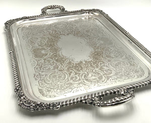 Reed & Barton Sulgrave Manor Two Handled Silverplate Tray