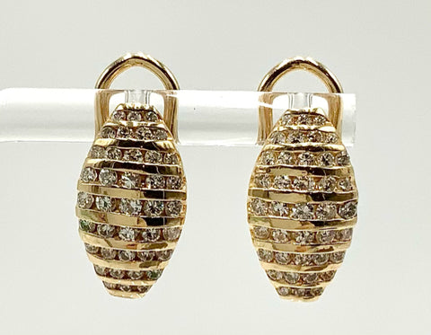 14kt Gold & Diamond Earrings