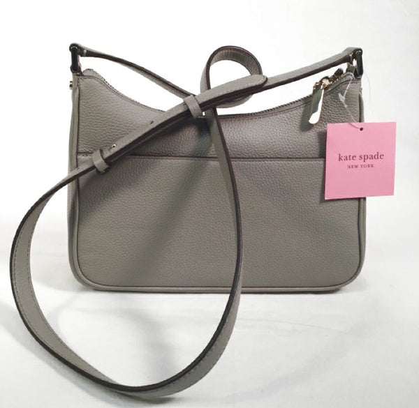 KATE SPADE True Taupe Pebbled Leather Crossbody