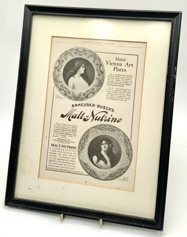 Antique Framed Magazine Ad