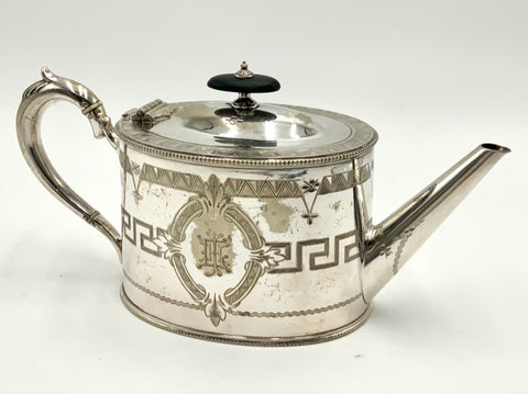 Antique English Silverplate Teapot