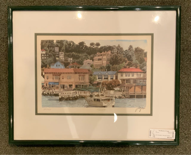 Signed Framed Print of Sausalito, California