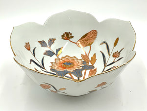 Vintage Asian Lotus Bowl