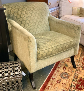 Southwood Upholstered Armchair with Green Swirl Fabric