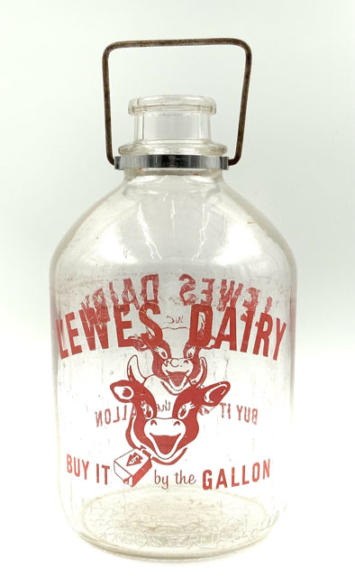 Vintage Glass Milk Jug