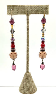 Owen Glass Collection Czech Glass & Crystal Beaded Earrings